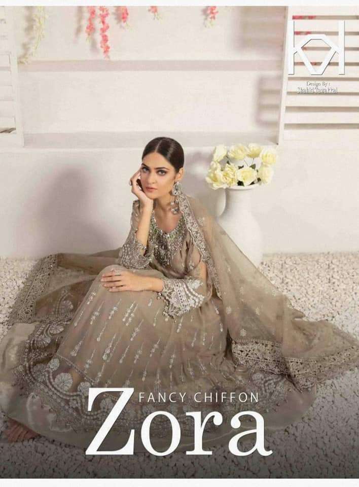 Tawakkal Zora Fancy Embroidered Chiffon Collection 2022